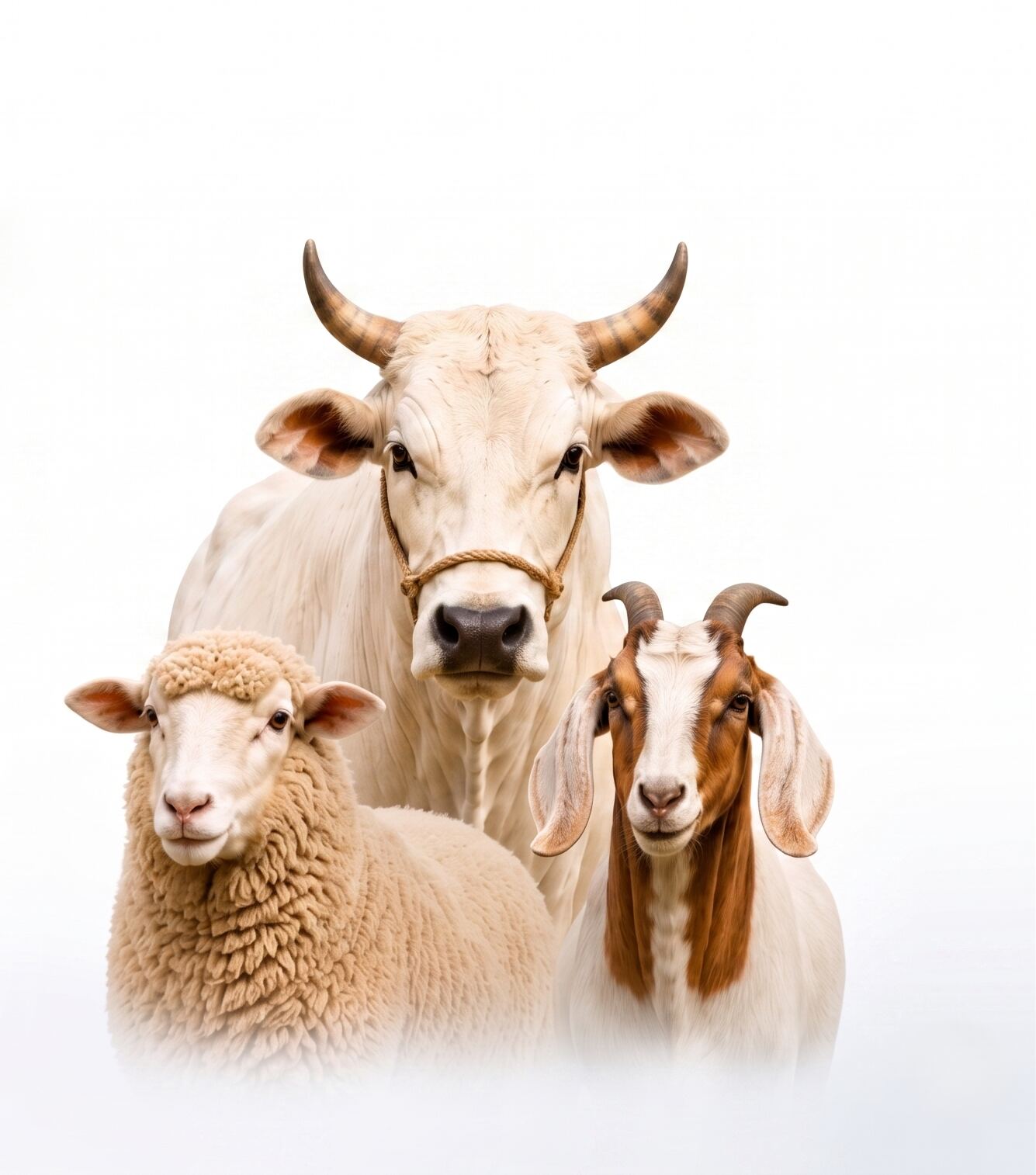 Premium decorated Qurbani cow at Al-Barakah Farm